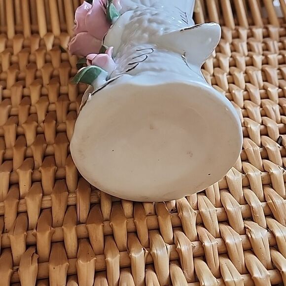 Vintage Sophia Ann Sitco Vase Floral Bird Vase Coquette - Picture 5 of 14